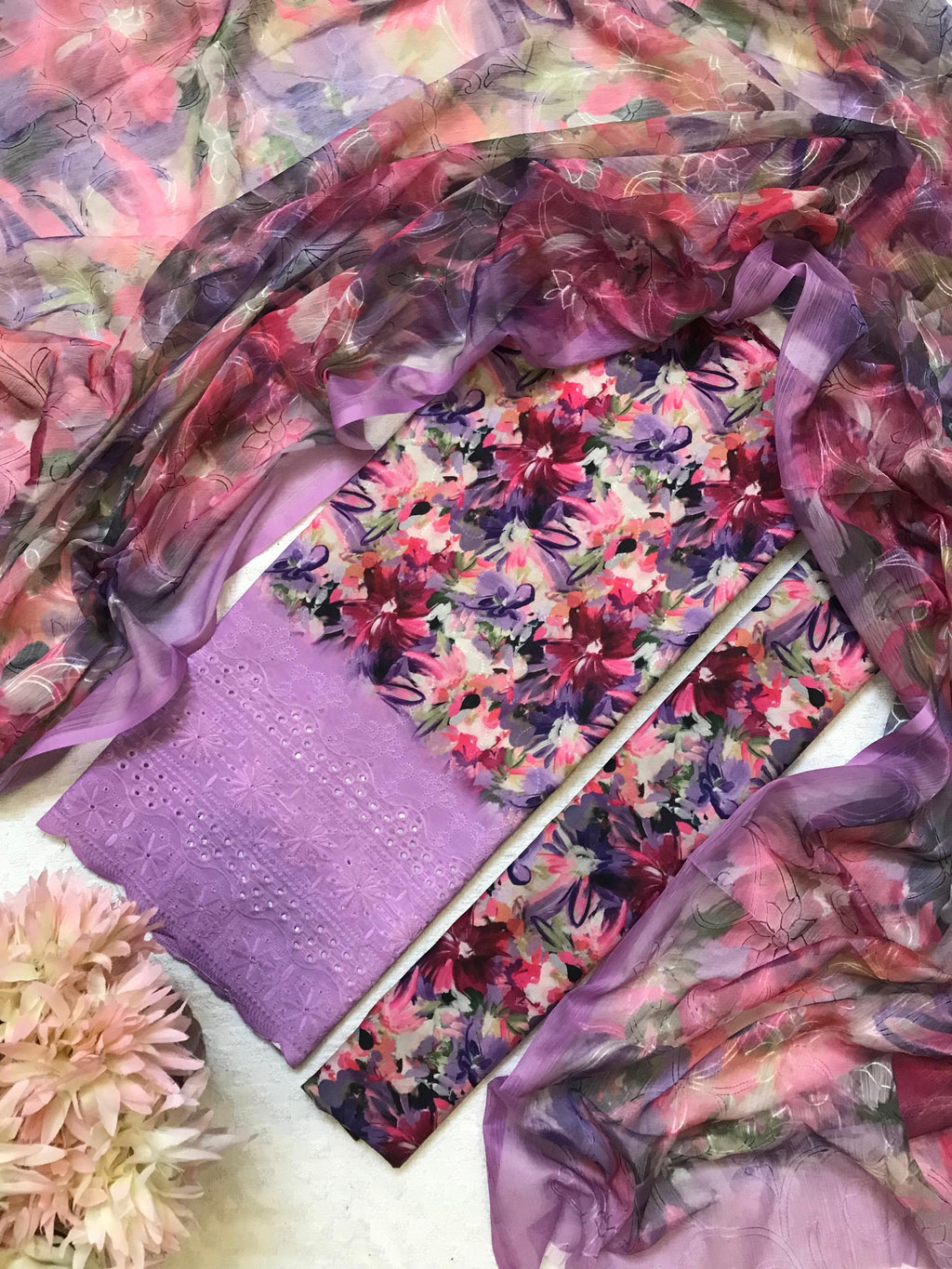 Lavender Rave – 3PC Unstitched