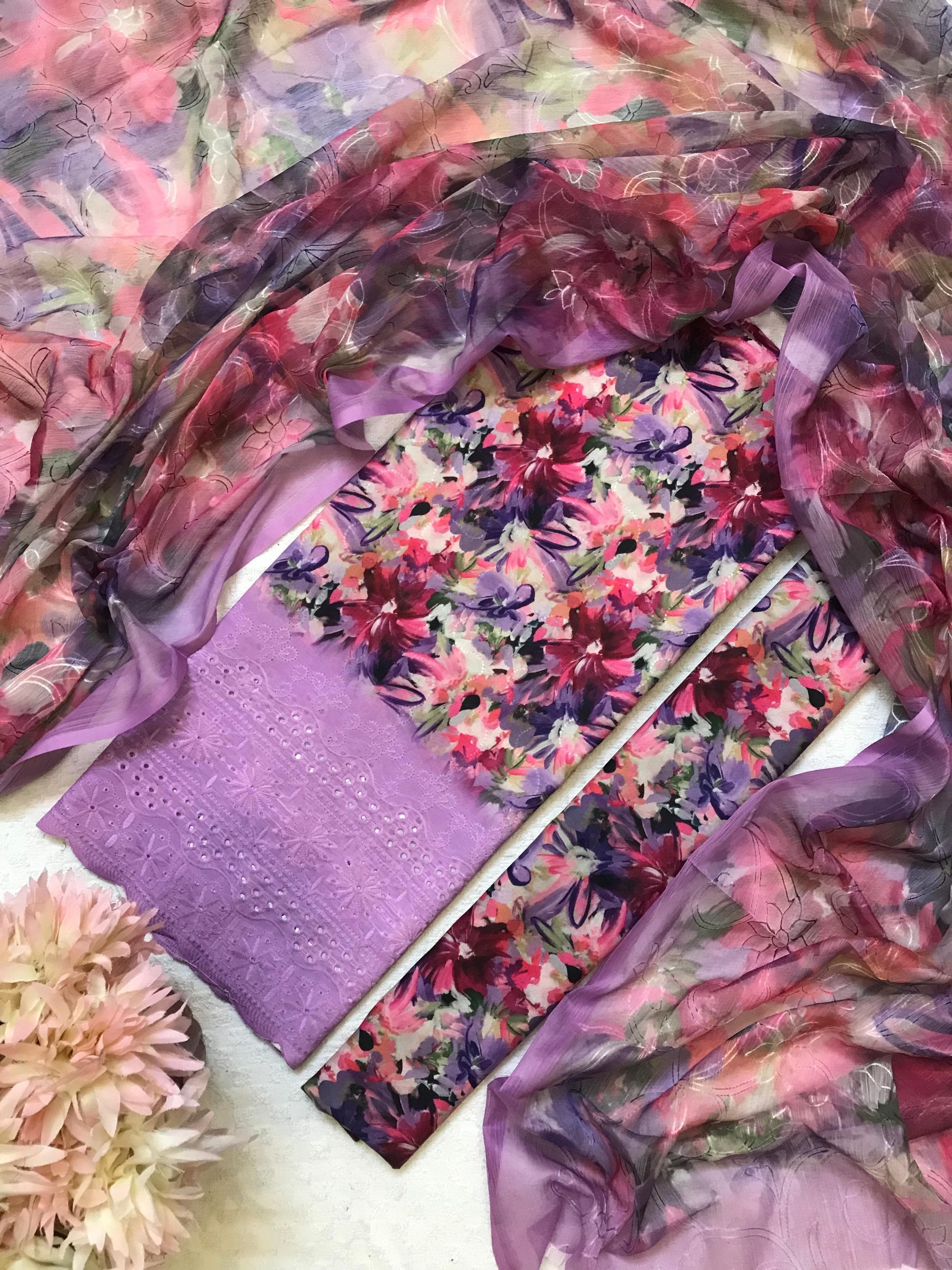Lavender Rave – 3PC Unstitched